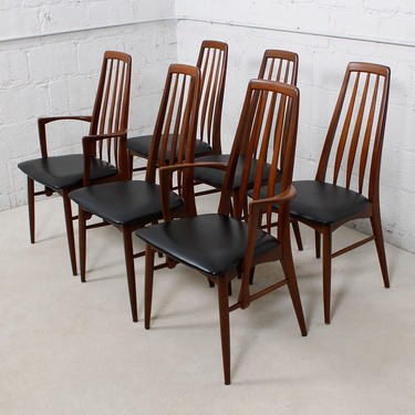 Set of 6 Koefoed Hornslet Danish Walnut Dining Chairs