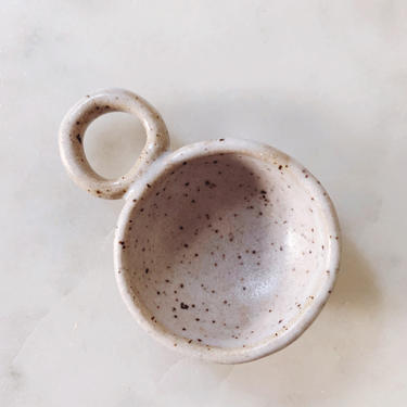 Mona Scoop in Matte White // handmade ceramic tea coffee and spice scoop 