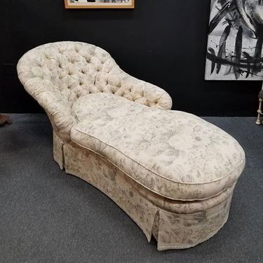 Beautiful floral chaise lounge with down feather cushion. 