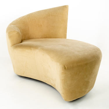 Vladimir Kagan Bilbao Mid Century Swivel Chaise Lounge Chair - mcm 
