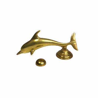 Vintage Brass Dolphin Door Knocker 