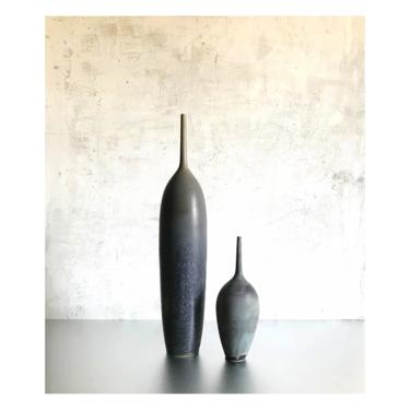 SHIPS NOW- set of 2 Real Seconds- Handmade Stoneware Bottle Vases by Sara Paloma Pottery 