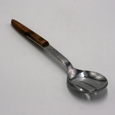 vintage stainless steel serving utensil vergas oil co. 