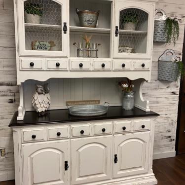 SOLD SOLD Stunning Farmhouse China Hutch 