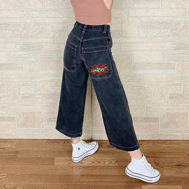 JNCO Faded Black Wide Leg Y2K Jeans / Size 23 
