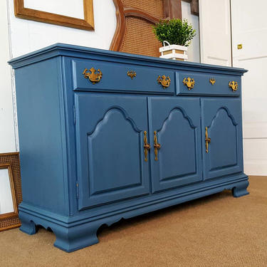 Blue sideboard / buffet / credenza /console by Unique