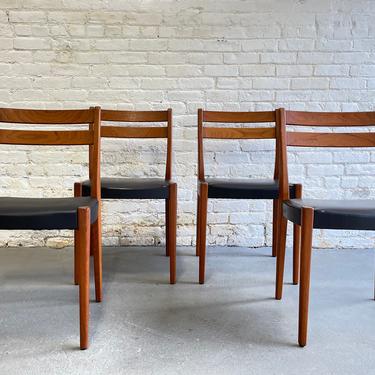 SWEDISH Mid Century Modern Teak DINING Chairs  by Svegards, Set/4 