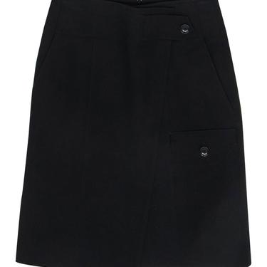 Karen Millen - Black Utility-Style Midi Skirt Sz 4