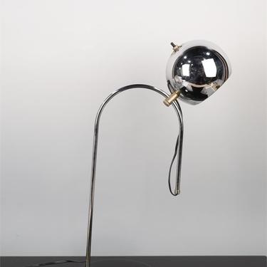 Robert Sonnerman Chrome Adjustable Globe Lamp