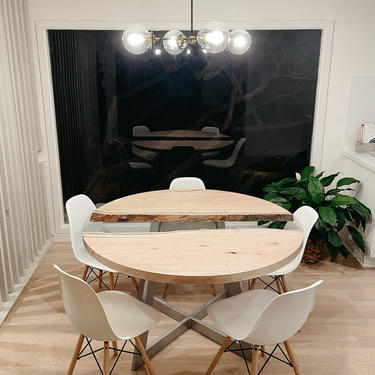 CUSTOM QUOTE - Live Edge Maple Glass River Table, Modern Furniture, Made to Order (Do NOT buy this!) 