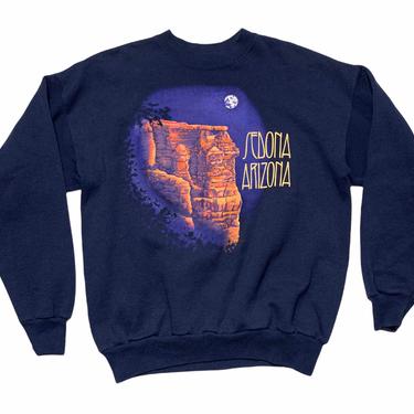 Vintage 1990s SEDONA, ARIZONA Sweatshirt ~ fits M to L ~ Crewneck / Jumper / Pullover ~  Hanes ~ Southwestern 