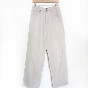 High Waisted Wide Leg Tan 90s Jeans 
