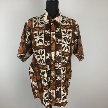 Vintage Men's 1960s The Sample Shop Hawaiian Shirt 