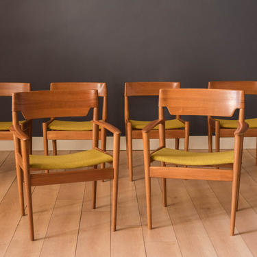 Danish Set of Six Teak Dining Chairs by Grete Jalk for Poul Jeppesen 