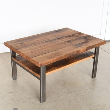 Reclaimed Wood Timber Coffee Table / High Storage Shelf 