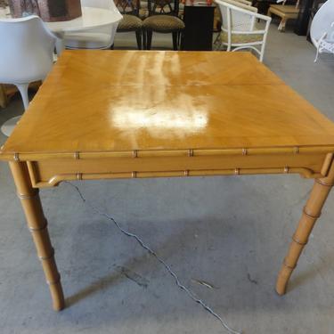 Thomasville Faux Bamboo Game Table
