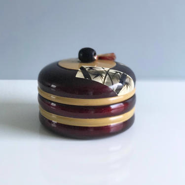 Vintage Japanese Lacquered Music Box 