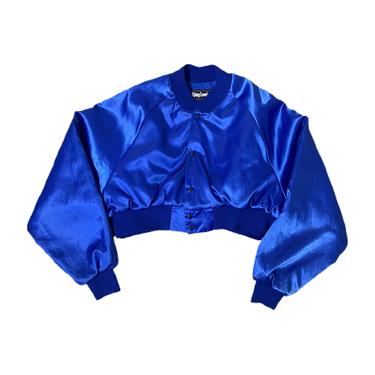 (L) Carpenters 751 Royal Blue Cropped Varsity Jacket 062021 LM