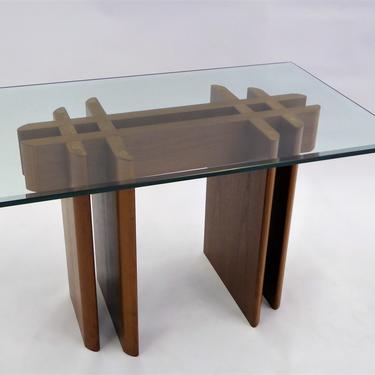 1970s Danish Teak Glass Top Side Table Gustav Gaarde for Trekanten Hestb\u00e6k