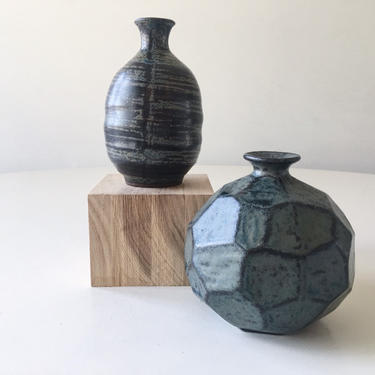Mini Japanese pottery Weedpot Vase Japan Vintage Handmade midcentury Studio 