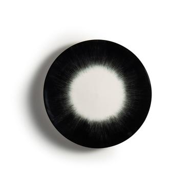 Off White Porcelain Side Plate / Shadow Black Trim