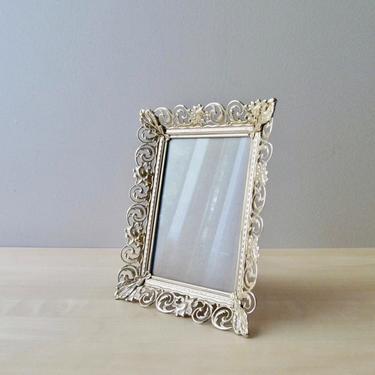ornate golden brass picture frame 8 by 10 inch - wedding decor 
