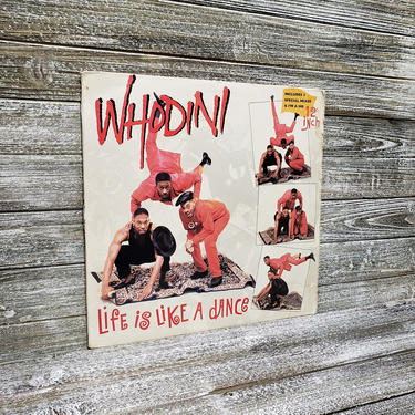 Whodini LIfe is Like A Dance Vinyl, Vintage Hip Hop Rap LP, 1987 Vintage Whodini 12&amp;quot; Record, Extended Remix Jive Arista, Vintage Vinyl 