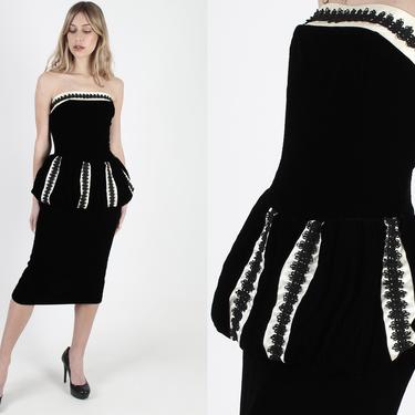 Vintage 80s Jessica McClintock Black Velvet Dress Ivory | American Archive - San Diego, CA | ATTIC Vintage 80s Jessica McClintock Black Velvet Dress Ivory | American Archive - San Diego, CA | ATTIC