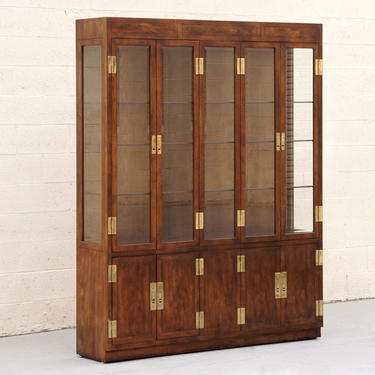 1970s "Campaign Series" Modern China Cabinet by Henredon