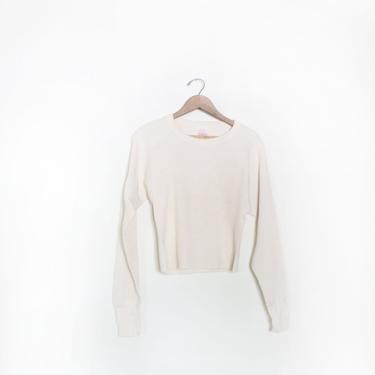 Classic 70s Cropped Thermal Shirt 