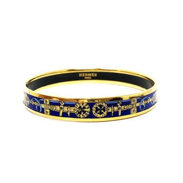 Herms Blue and Gold Bracelet
