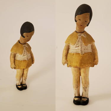 Antique Miniature German Girl Doll with Cute 20s Bob - Antique German Dolls - Collectible Dolls - Doll Parts 