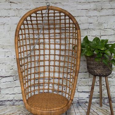 SHIPPING NOT FREE!!! Vintage Bamboo Hanging Chair 