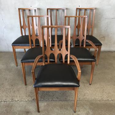 Set of Six Broyhill Brasilia Dining Chairs