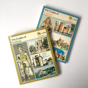 The Castles of England and The Castles of Scotland - 1973 Letts Guides pair 