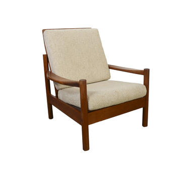 Teak Lounge Chair Tarm Stole High Back Lounge Chair Mid Century Modern  Danish Modern 