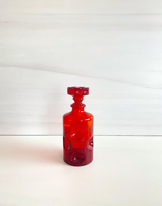 MADE IN ITALY WATER BOTTLE RED EMMEPI VINTAGE N.O.S 