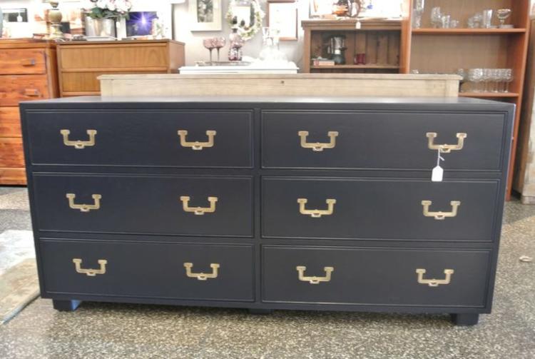                   Navy campaign style dresser