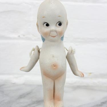 Bisque Rose O'Neill Kewpie Doll with Corded Arms, 5&amp;quot; 