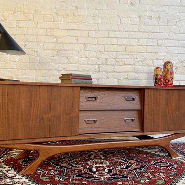 PREORDER // LONG + Low Mid Century Modern styled Teak CREDENZA media stand 