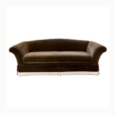 AVAILABLE: Brown Velvet Sofa 