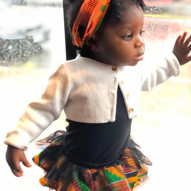 Zizi Kente baby headband, Kente fabric, African print 