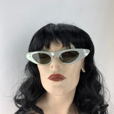 Vintage 1950'S Ray-Ban Cat Eye Sunglasses - Marcellina - by B &amp; L Ray-Ban USA - Optical Quality - New UV Glass Lenses 