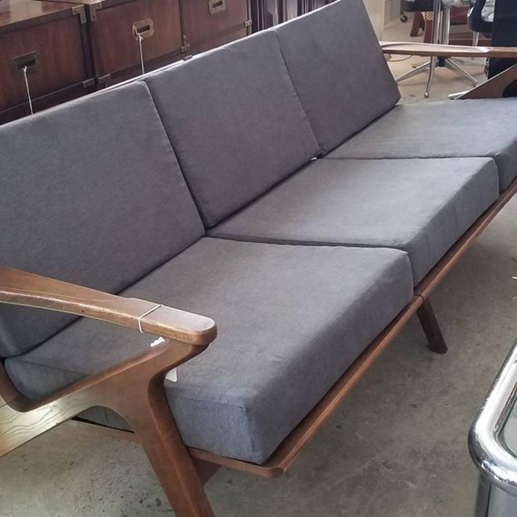 Mid-century modern couch with new foam and uphoulstery. $795.