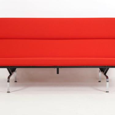 Eames Sofa Compact Designed by Charles Eames for Herman Miller