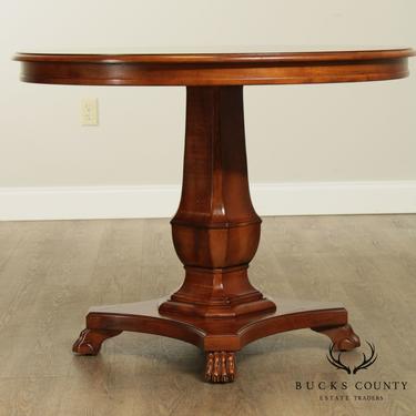 ROUND MAHOGANY PEDESTAL TABLE BY SHERRILL FURNITURE