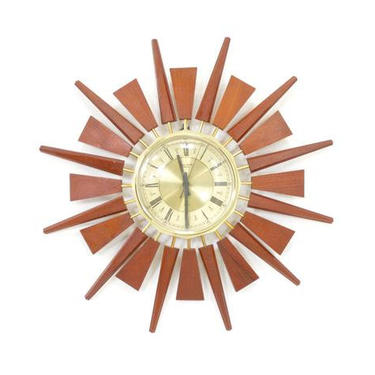 Mid Century Starburst Clock by Anstey Wilson 