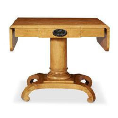 Swedish Beidermrier golden birch console table c. mid 19th century 