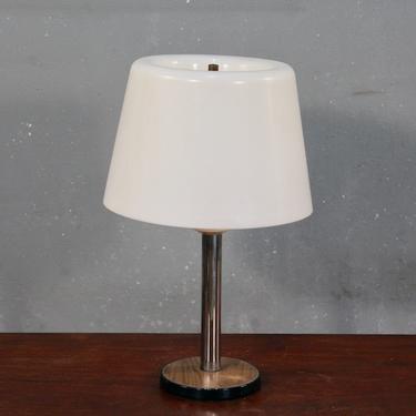 Retro Chrome &amp; Acrylic Table Lamp
