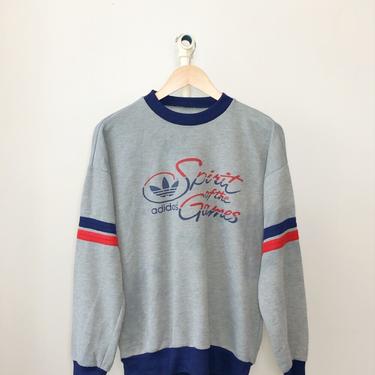 Vintage Adidas 'Spirit of the Games' Sweatshirt - Medium.